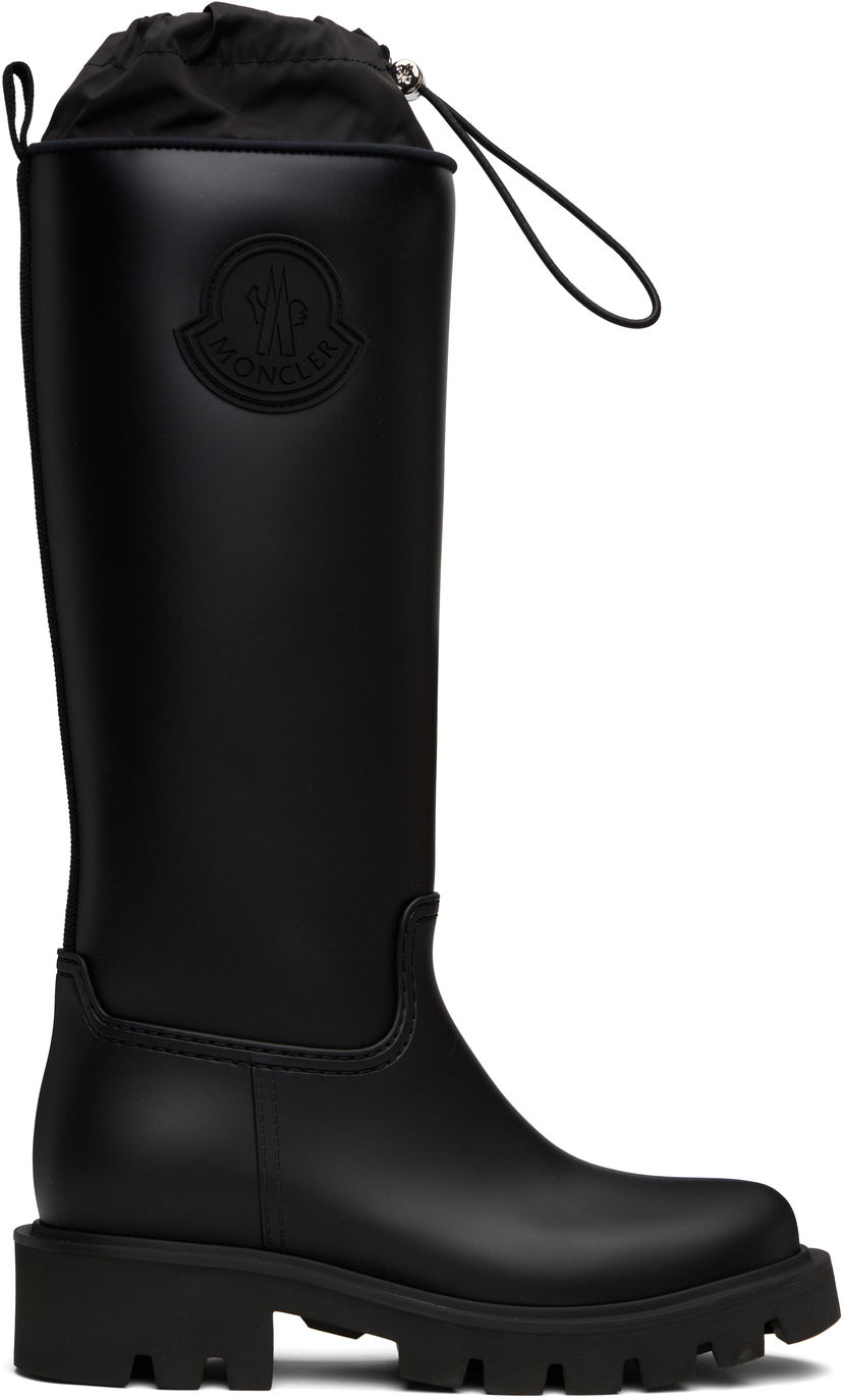 Tøj Moncler Moncler Kickstream High Rain Boots Sort | K209B4G00190M4522