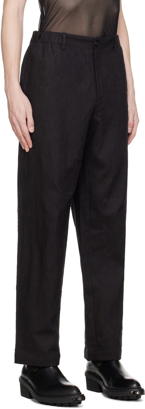 Bukser Feng Chen Wang Feng Chen Wang Raw Edge Trousers Sort | FUS17TR05, 1