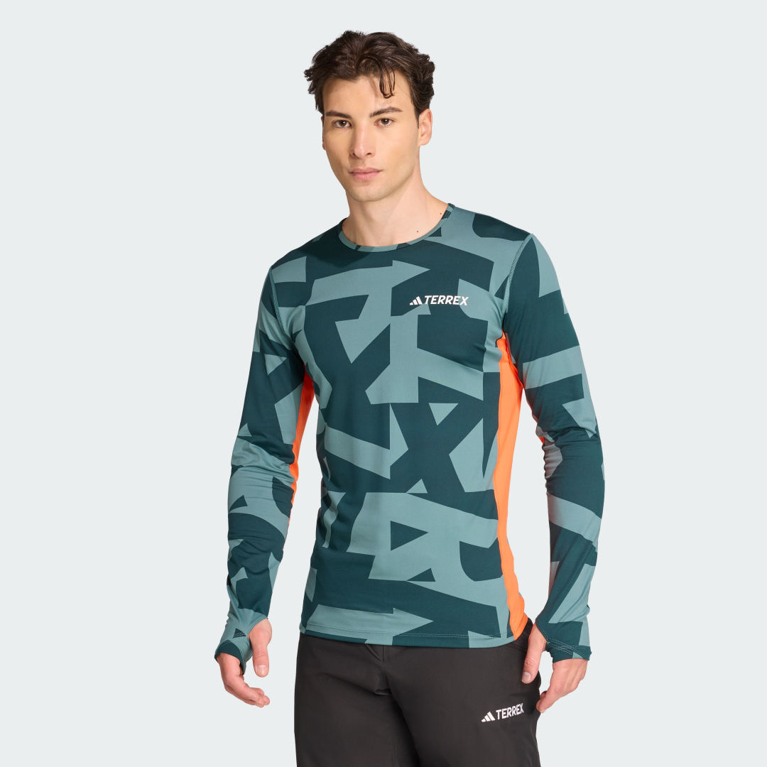 T-shirt adidas Performance Long Sleeve Base Layer Tee Grøn | JP2756, 0
