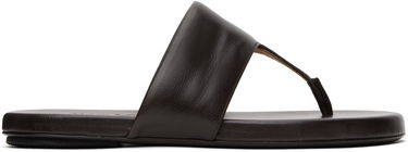 Tilbehør Marsèll Marsèll Spanciata Leather Thong Sandals Brun | MW7986 P017, 0