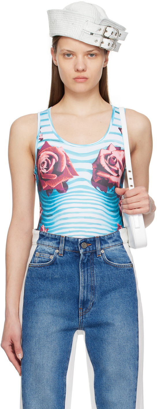 Krop Jean Paul Gaultier Gaultier Flower Print Bodysuit Flerfarvet | 24/25-F-BD030-J551-503001