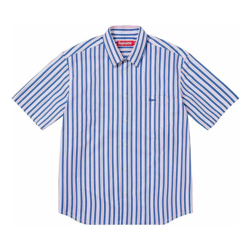 Skjorte Supreme Loose Fit Multi Stripe Shirt Blå | SUP-SS24-215
