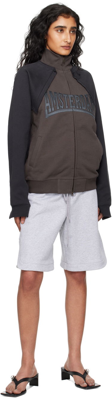 Jakke VETEMENTS VETEMENTS Patched Zip-Up Jacket Brun | UH76ZU760CB, 3