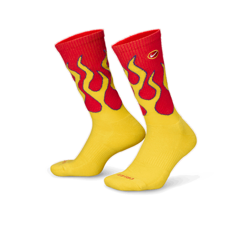Sokker Nike Everyday Plus Cushioned Mid Socks Gul | IB2285-657