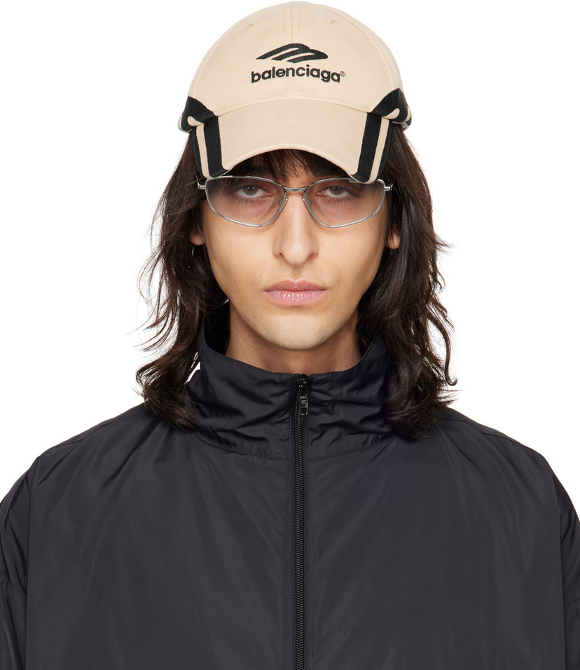 Kasket Balenciaga 3B Sports Icon Cap Beige | 766860-410B2-9460