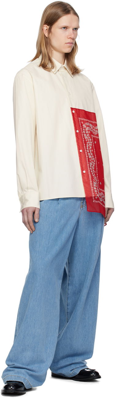 Skjorte LANVIN Lanvin Straight Bandana Shirt Hvid | RM-SI0207-6031-P25, 3