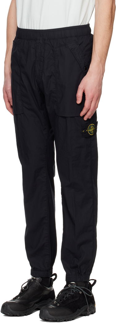 Cargo bukser Stone Island Stone Island Stretch Cotton Tela Paracadute Sweatpants Sort | K1S15 3100017 S0003, 3