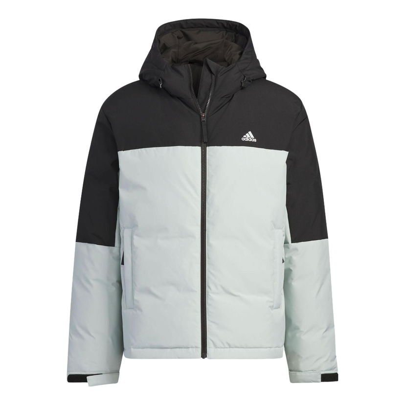 Puffer jakke adidas Originals Colorblock Hooded Down Jacket Grøn | IT8723