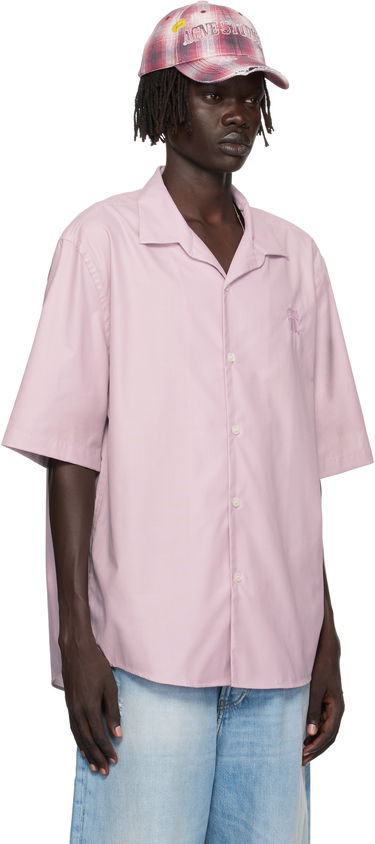 Skjorte Acne Studios Acne Studios Button-Up Camp Collar Shirt Lyserød | BB0634-, 1