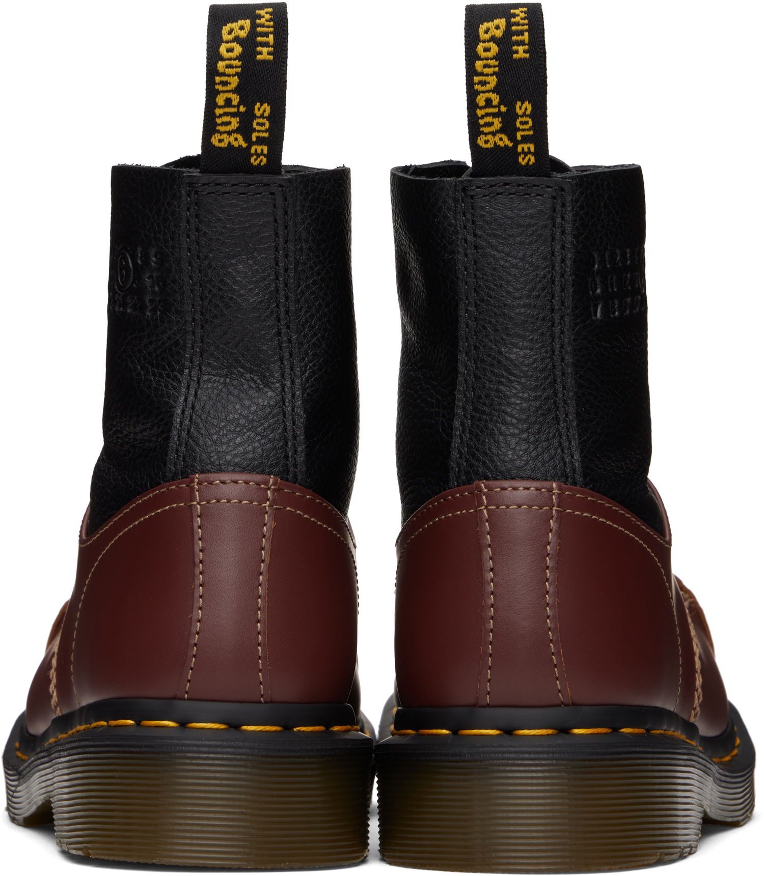 Sneakers og sko Maison Margiela MM6 Maison Margiela x Dr. Martens 1460 Twist ST Boots Rød | SH3WU0008 P8029, 1