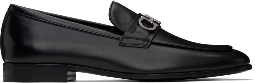 Sneakers og sko FERRAGAMO Salvatore Ferragamo Gancini Ornament Loafers Sort | 778978
