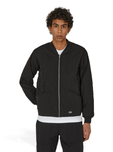 Jakke Dickies Quilted Jacket Sort | DK0A4YVJ BLK1