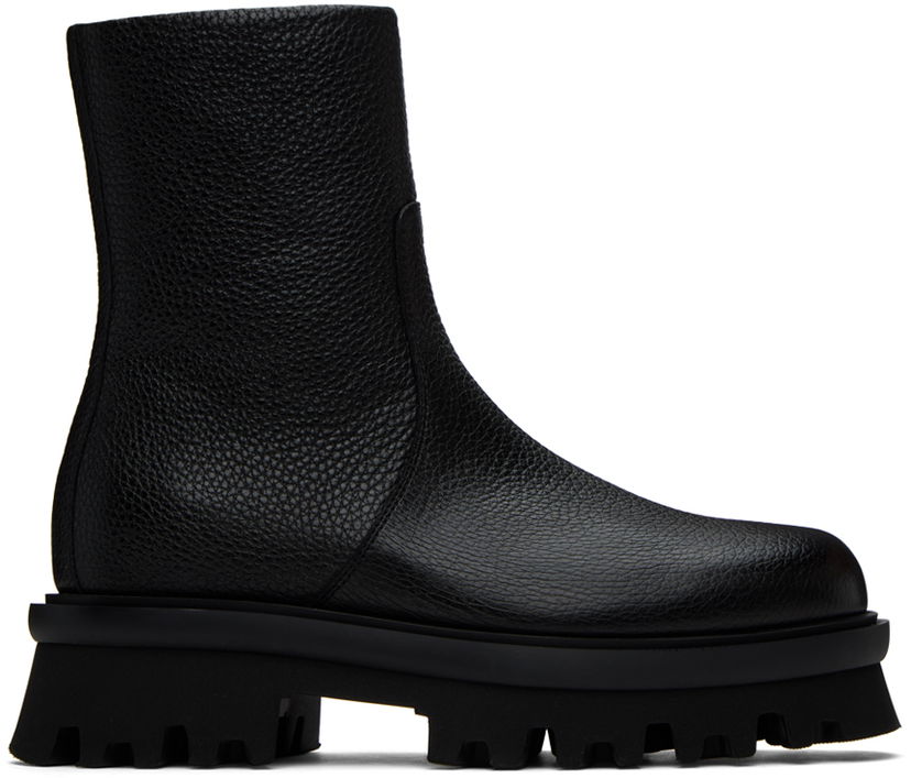 Tøj FERRAGAMO Salvatore Ferragamo Metropolitan Combat Boots Sort | 01G194 - 763853