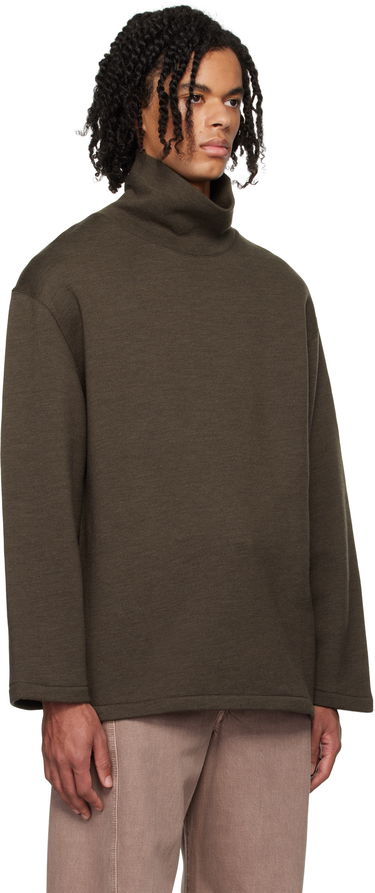 Sweater LEMAIRE Lemaire Mock Neck Sweatshirt Sort | TO1287 LJ1020, 4