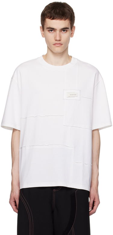 T-shirt Feng Chen Wang Feng Chen Wang Paneled T-Shirt Hvid | FMF16TS03, 0