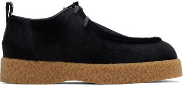 Sneakers og sko Bottega Veneta Torino Hairy Lace-Up Derbys with Crepe Soles Sort | 806448V2CU01000, 0