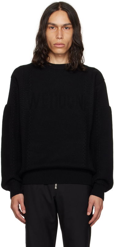 Sweater We11done We11done Square Patch Sweater Sort | WD-KT3-23-643-U-BK, 0