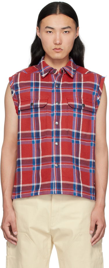 Vest Rick Owens Rick Owens DRKSHDW Hollywood Cropped Vest Rød | DL01E6298 HCPJP, 0