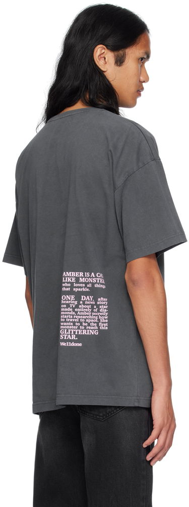 T-shirt We11done We11done Lettering T-Shirt Grå | WD-TT2-24-761-U-CH, 2