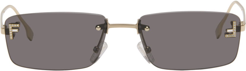 Solbriller FENDI 'Fendi First' Crystal Sunglasses Grå | FE4172USW5432A 192337228889