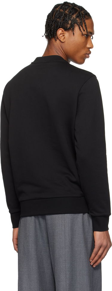 Sweater Moncler Moncler Logo Patch Cotton Sweatshirt Sort | K10918G00073809KR, 2