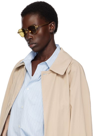 Solbriller Bottega Veneta Bottega Veneta Bolt Sunglasses Gul | BV1380S-002, 3