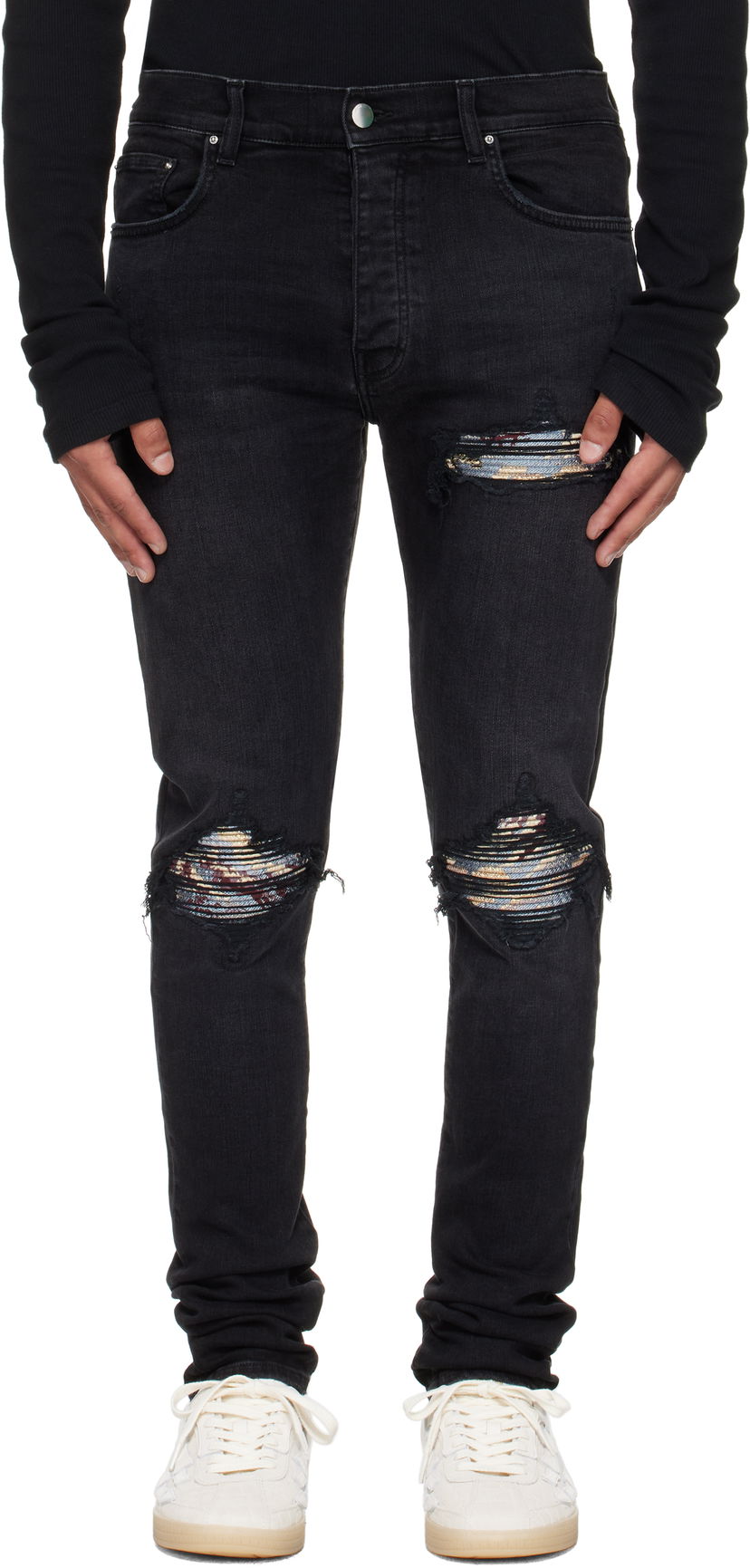 Jeans AMIRI AMIRI Crane MX1 Jeans Sort | AMDNSY1172