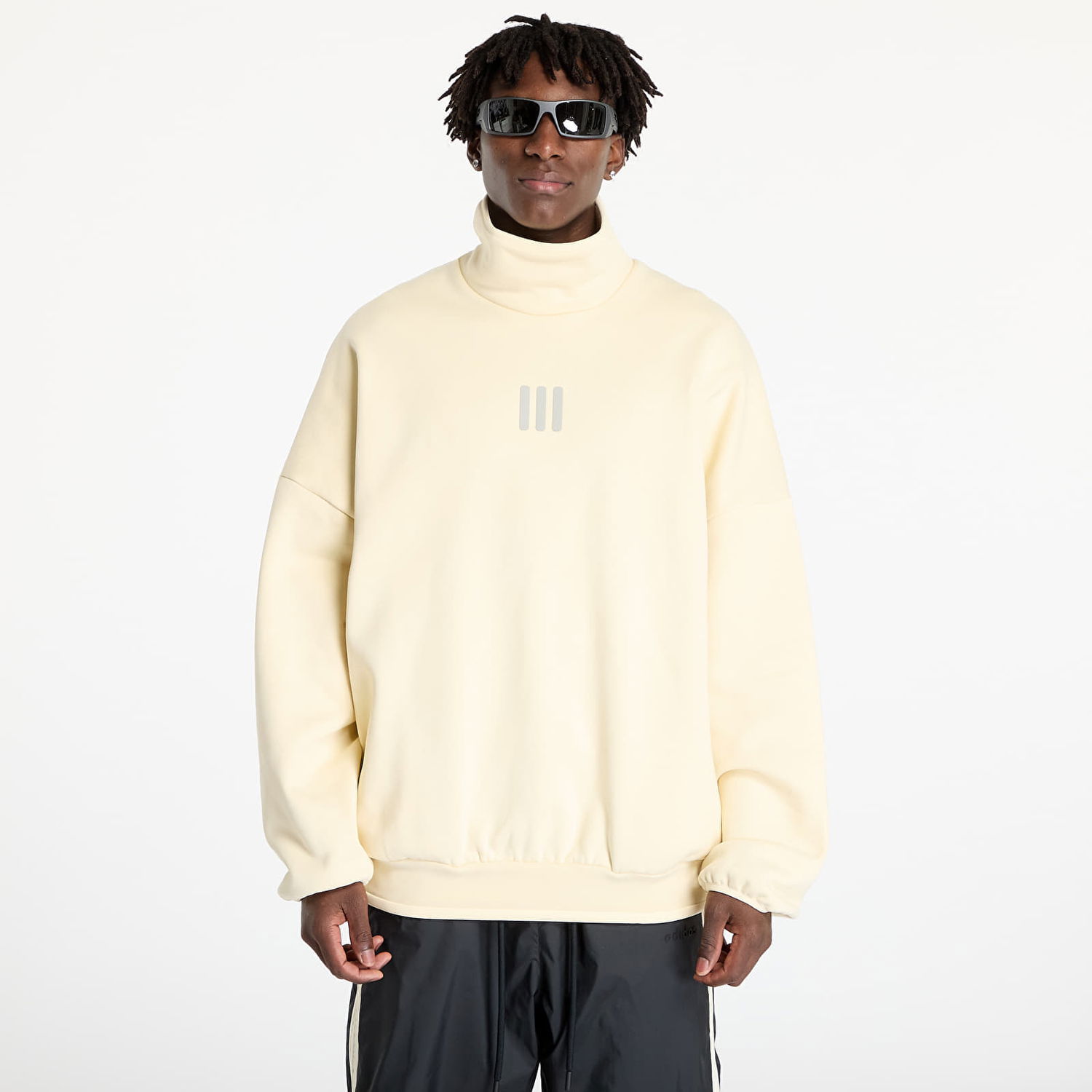 Sweatshirt adidas Originals Fear Of God Athletics x Fleece Mock Sweatshirt Pale Yellow Gul | IS8742, 0