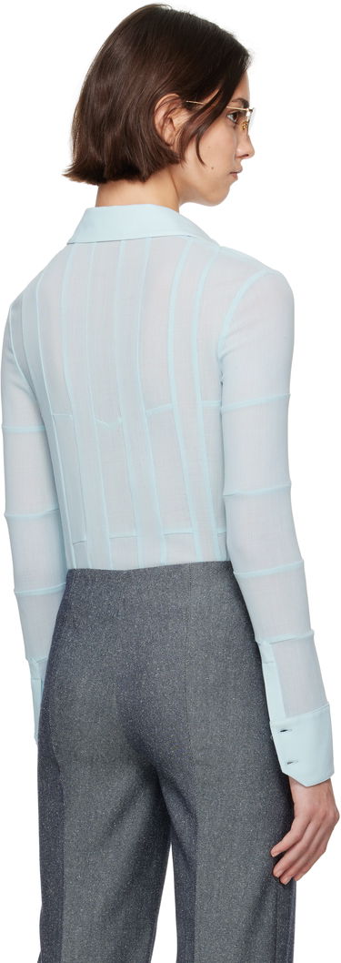 Skjorte Tory Burch Tory Burch Button Down Shirt Blå | 173622-435, 2