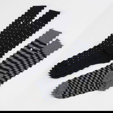 Sokker Polo by Ralph Lauren Dot Stripe Crew Socks 2Pack Flerfarvet | 449655259002, 1