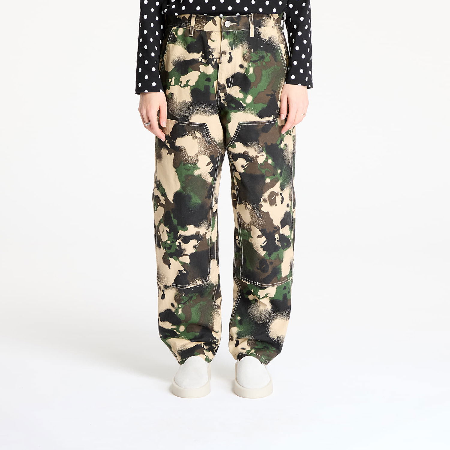 Cargo bukser BAPE A BATHING APE Map Camo Relaxed Fit Work Pants Flerfarvet | 001PTL301001MGRN, 1