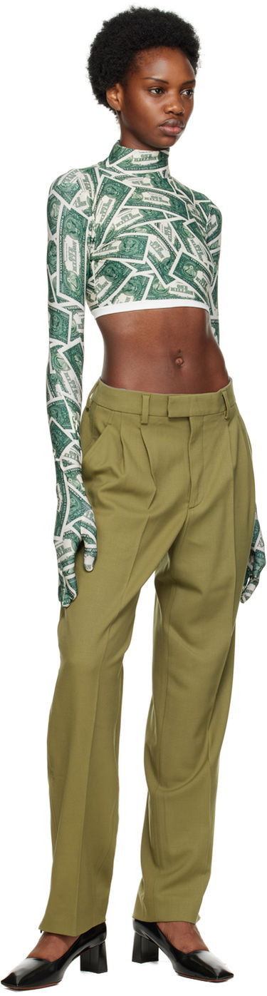 Bukser VETEMENTS Two-Pleat Trousers Grøn | VL14PA220K, 3