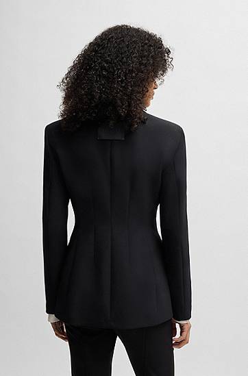 Jakke BOSS Stretch Regular-Fit Blazer Sort | 50533901, 1