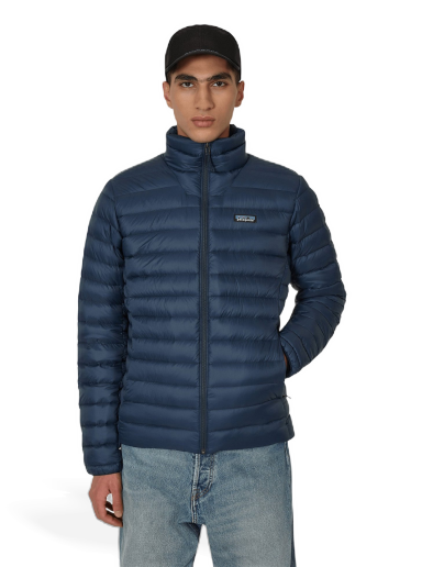 Jakke Patagonia Down Sweater Jacket Mørkeblå | 84675 NENA