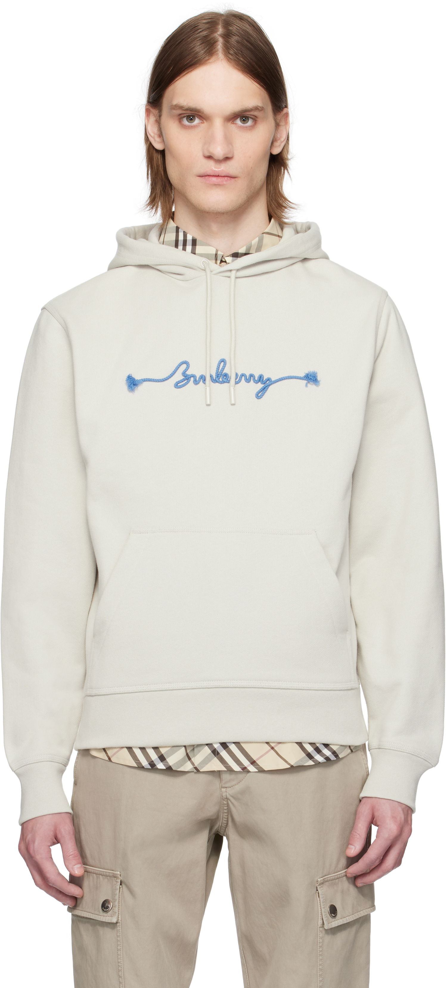 Sweatshirt Burberry Burberry Knot Logo Cotton Hoodie Beige | 8106292, 0