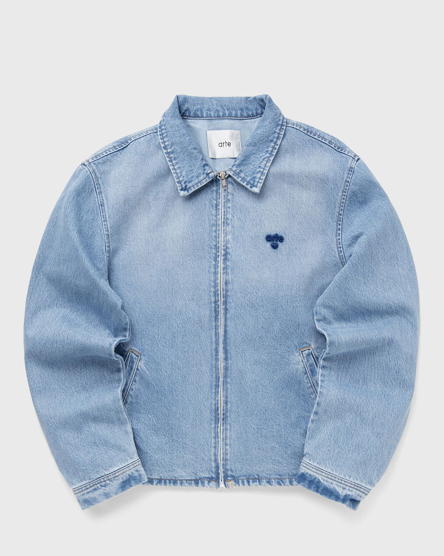 Jakke Arte Antwerp Denim Jacket with Heart Logo Blå | AW25-038J.1-481, 1