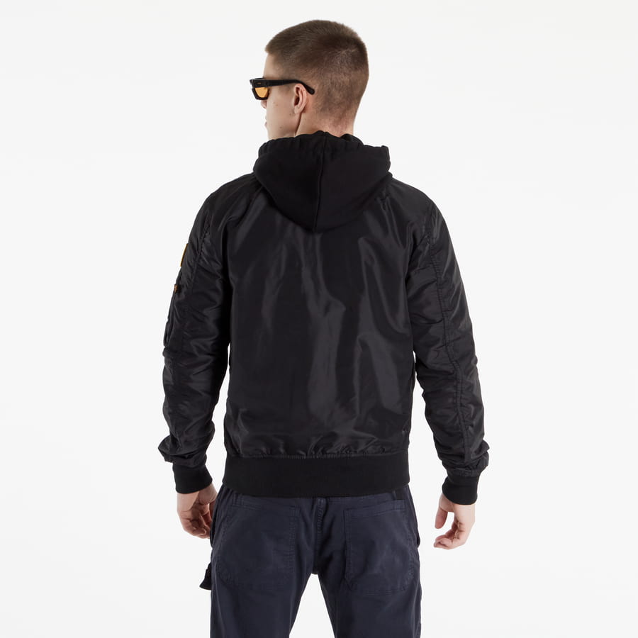 Bomberjakke Alpha Industries Bomber MA-1 TT NASA Reversible II Sort | 186101-03, 1
