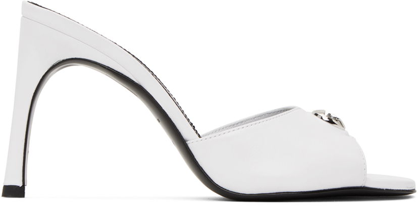 Sneakers og sko Coperni Logo Slide Heels Hvid | COPSH29477