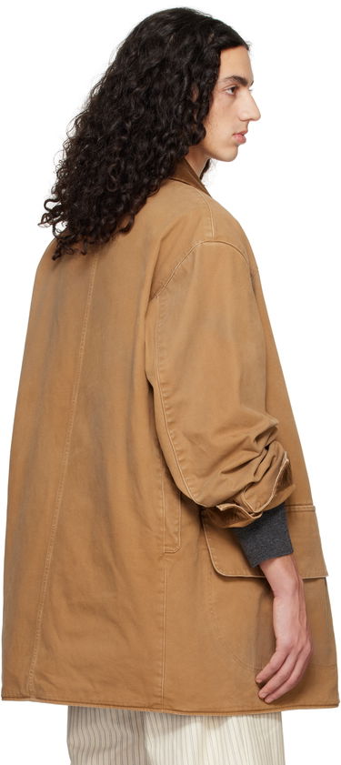 Jakke Maison Margiela Maison Margiela Corduroy Collar Waxed Jacket Brun | S50AM0625 M35206, 2