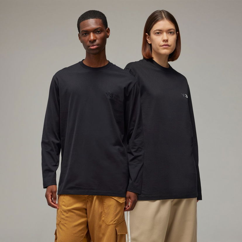 T-shirt Y-3 Long Sleeve T-Shirt Sort | IV8232