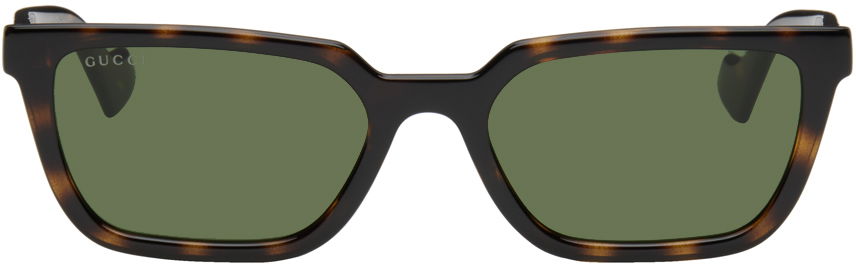 Solbriller Gucci Gucci Tortoiseshell Cat-Eye Sunglasses Grøn | GG1539S-002, 0