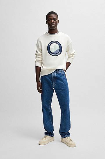 Sweater BOSS BOSS Fishing Club Sweater Hvid | 50536391, 1