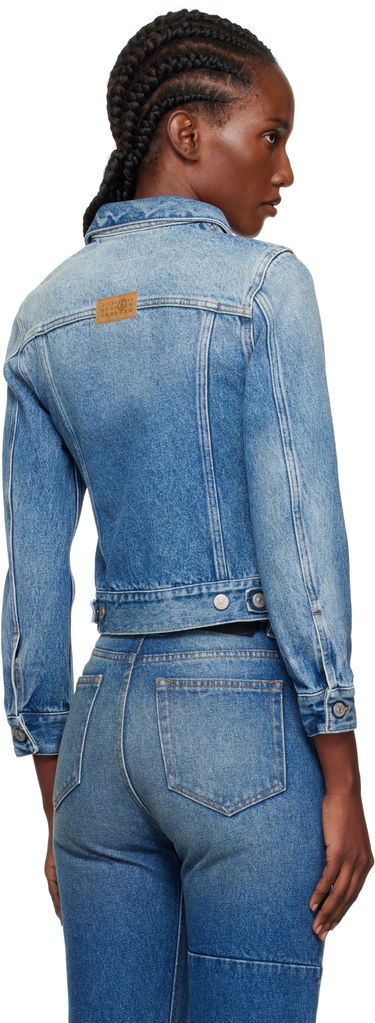 Jakke Maison Margiela MM6 Maison Margiela Reversed Denim Jacket Blå | S52AM0328 M30018, 2