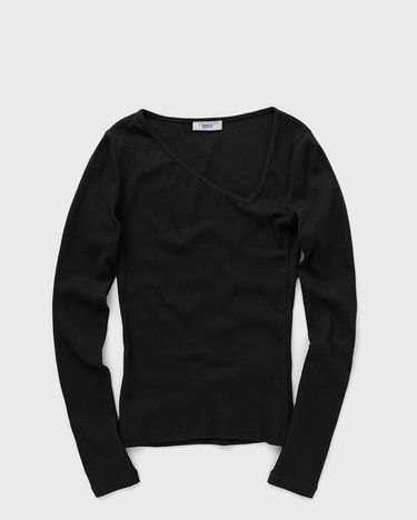T-shirt envii ENALLY LS SIDE V-N TEE Sort | E24100059-BLACK, 0