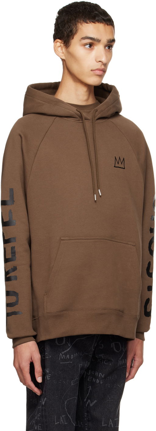 Sweatshirt Études Études Jean-Michel Basquiat Racing Self-Portrait Hoodie Brun | H22MC270OC11BR, 1
