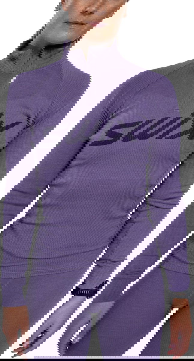 T-shirt SWIX RaceX Merino Half Zip Top Lilla | 10121-23-80120