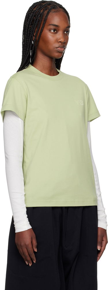 T-shirt Y-3 Y-3 Regular Short Sleeve T-Shirt Grøn | JM7828, 1