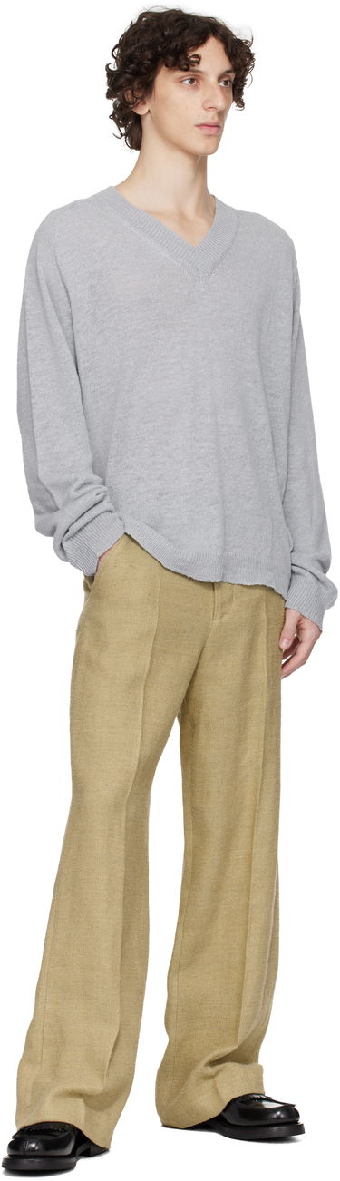 Sweater OUR LEGACY Our Legacy Rue V-Neck Sweater Grå | M2253RB, 3