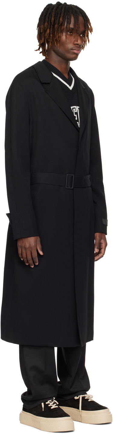 Frakker Maison Margiela MM6 Maison Margiela Wool & Cotton Gabardine Trench Coat Sort | SH0AA0009 MTN039, 1
