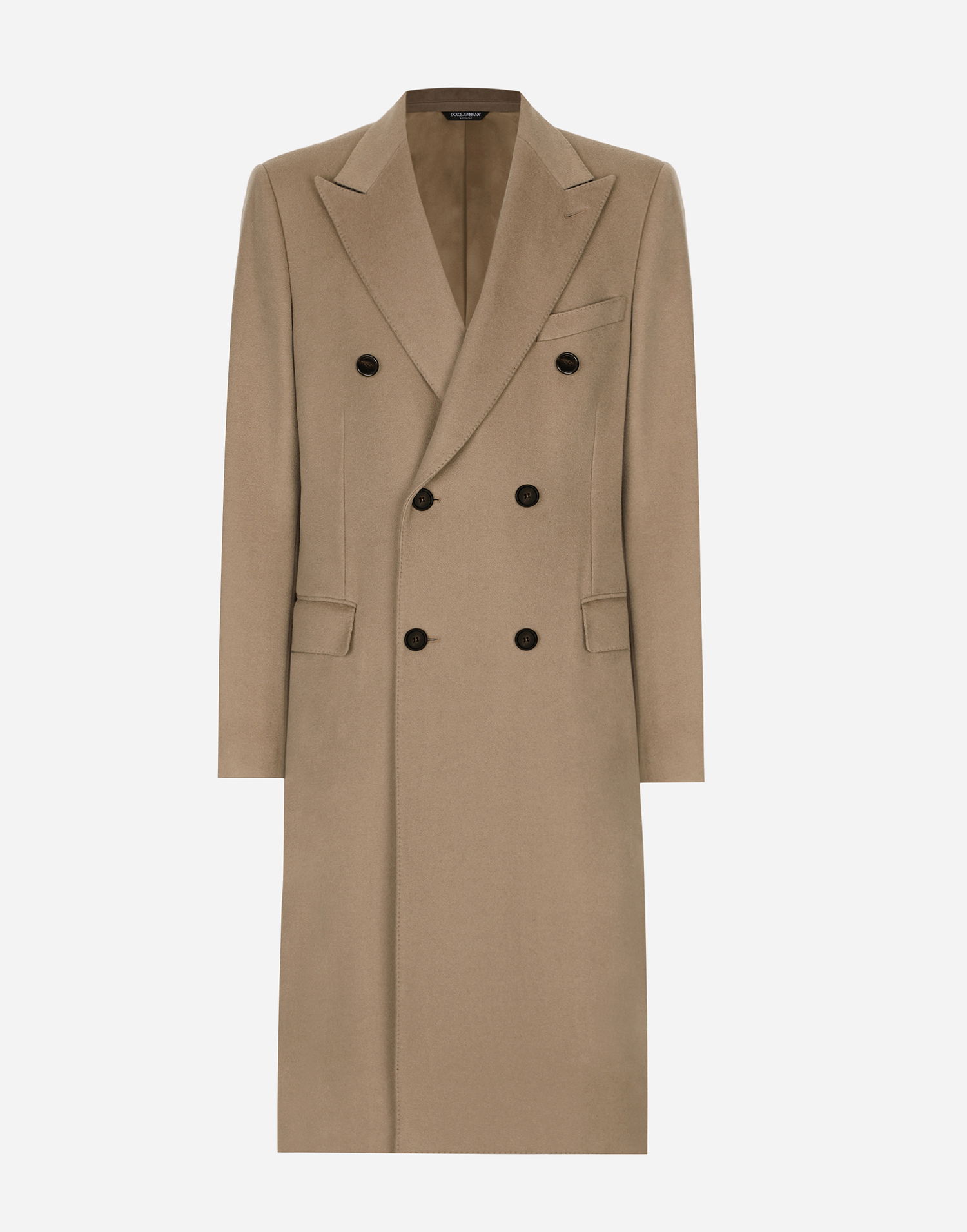 Frakker Dolce & Gabbana Dolce & Gabbana Double-breasted Cashmere Coat 52 Beige | G039BTFU2D1M0172, 0